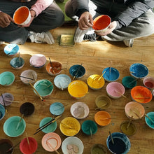 Green Tara Thangka Lotus Mudra Necklace - Hand-Painted Handwoven Jewelry